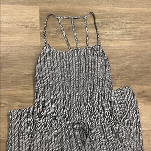 Athleta Black and White Maxi Dress